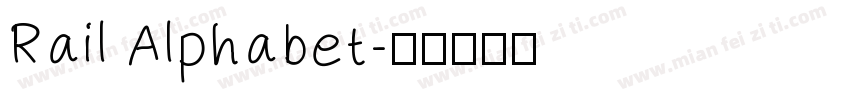 Rail Alphabet字体转换